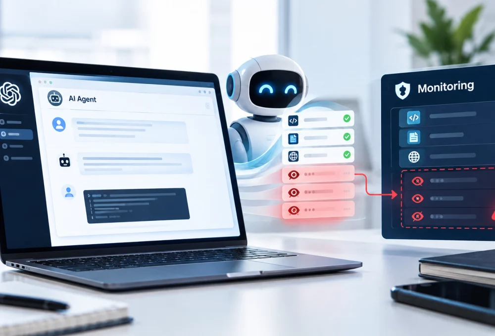 AI agent security monitoring dashboard illustrating potential gaps in OpenAI’s internal monitoring system.