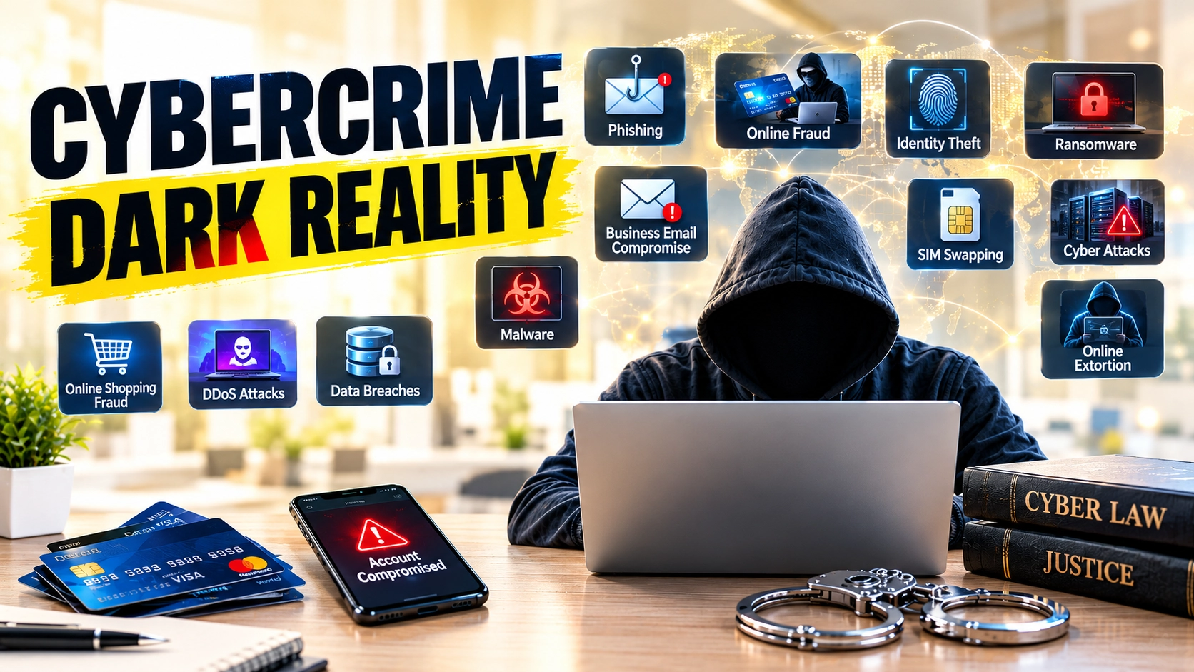 Cybercrime’s Dark Reality: 20 Common Crimes, How They Destroy Lives and the Penalties Offenders Face