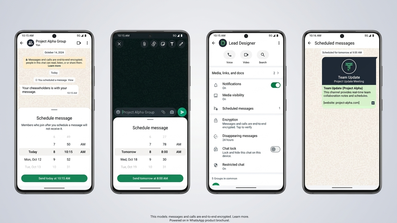 WhatsApp scheduled messages feature in Android beta